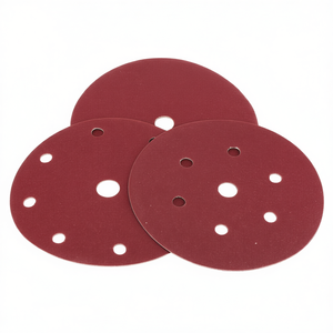 Disques de ponçage Velcro Ttake, grain 100, 6+1 trous, disques en fibre pour ponceuse orbitale - Product Image 2