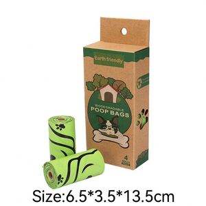 Sacs à déjections biodégradables écologiques portables pour chiens, chats, reptiles, en plastique, logo imprimé personnalisable, livraison directe disponible - Product Image 3