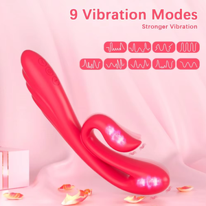 ไวเบรเตอร์ซิลิโคนรูปกระต่ายจีสปอตหัวนมเครื่องสั่นดิลโด้เครื่องนวดของเล่นทางเพศสำหรับผู้ใหญ่สำหรับผู้หญิง - Product Image 2