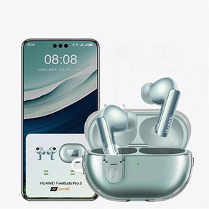 Funda protectora transparente para auriculares duros de PC para <span class=keywords><strong>Huawei</strong></span> <span class=keywords><strong>Freebuds</strong></span> <span class=keywords><strong>Pro</strong></span> 3, funda para auriculares anticaída y antiamarillamiento - Product Image 1