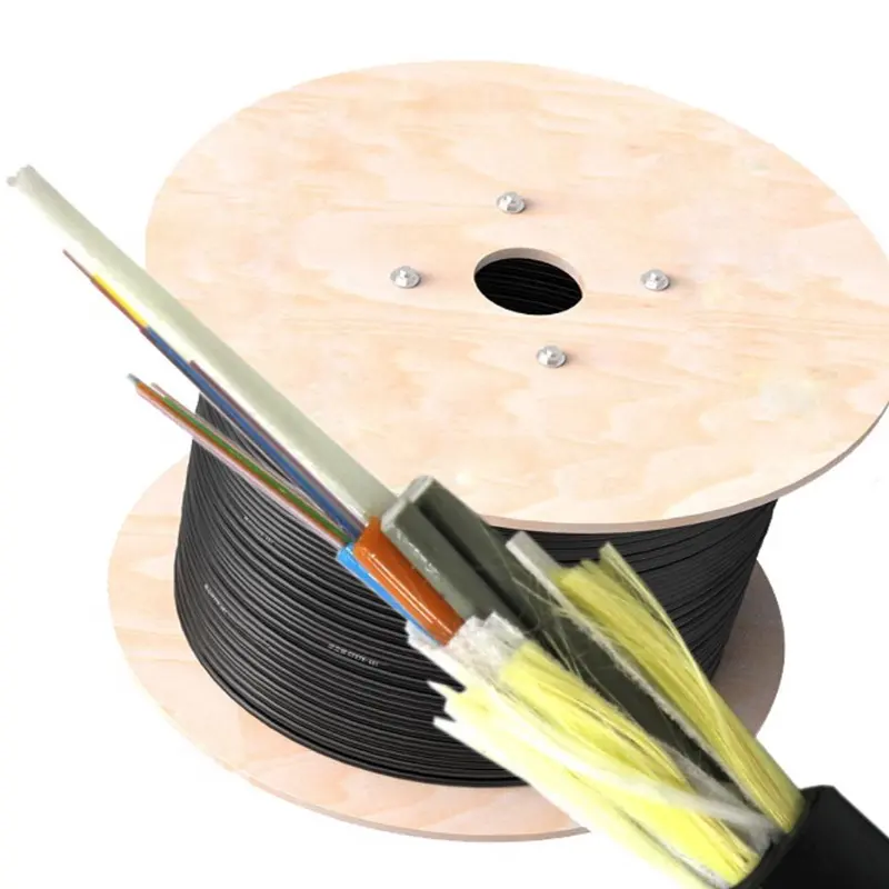 Low Factory Prices Hot Sales In Mexico ADSS Outdoor 4 6 8 10 12 24 48 96 144 core SM Single Mode Fibre Optic Cable