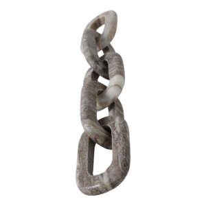 Scultura a catena in travertino per decorazioni da bagno, mensola, tavolino da caffè, soggiorno, ufficio. - Product Image 3