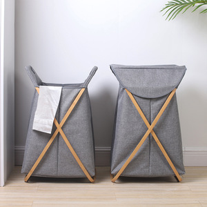 Collapsible <b>Laundry</b> Basket Oxford Cloth Rectangle Waterproof Bathroom Clothing Organizer <b>Standing</b> Type - Product Image 2