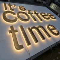 Panneau d'affichage à LED avec logo de marque personnalisé Panneau d'affichage à lettres rétroéclairé à LED lumineux pour les entreprises