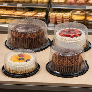 Dôme à gâteau transparent épaissi et durable avec plateau inférieur rigide en PS pour les célébrations d'anniversaire, la restauration et l'affichage en magasin - Product Image 4