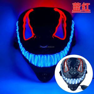 Halloween <strong>Mask</strong> <strong>Scary</strong> Led Light up <strong>Mask</strong> Halloween Masquerade Costume Party Cosplay Carnival Dark Evil Glowing Eyes Glow Neon <strong>Mask</strong> - Product Image 3