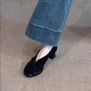 Nouvelles Chaussures Mary Jane de Mariée Style Français Printemps-Été-Automne 2026, Rétro Britannique, à Semelle Épaisse, en Cuir, Plates et Élégantes, à Talon Haut - Product Image 2