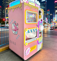 Máquina Expendedora de Helado Suave Popular, Totalmente Automática 24/7, con SDK, Múltiples Métodos de Pago, Acero Inoxidable, Monitoreo Remoto