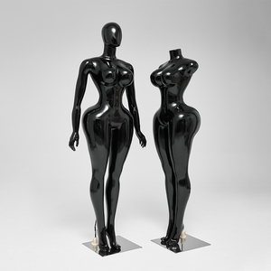 Mannequins de présentation en <span class=keywords><strong>plastique</strong></span> bon marché, corps entier, BBL, corps galbé, Instagrammable, peinture dorée, mannequins féminins de corps entier - Product Image 3