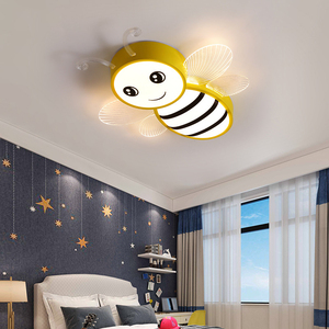 Moderna Lampada da <span class=keywords><strong>Soffitto</strong></span> LED per Cameretta Bambini con Protezione per gli Occhi, Design a Forma <span class=keywords><strong>di</strong></span> Ape Cartoon - Product Image 4