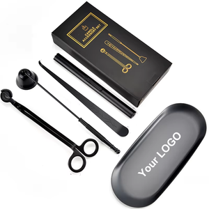 Ensemble de coupe-mèche et d'éteignoir pour bougie avec logo personnalisé, kit d'entretien des bougies, accessoires 4 en 1 - Product Image 6