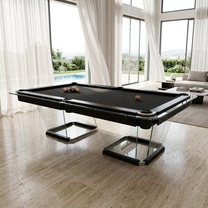 Tavolo da <span class=keywords><strong>Biliardo</strong></span> Moderno di Lusso in Vetro Temperato, <span class=keywords><strong>Dimensioni</strong></span> Standard per Villa, Casa e Club - Product Image 5