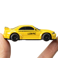 Voiture télécommandée à propulsion arrière LDARC Redian R02 - Mini voiture de course de simulation - Modèle miniature RC de bureau 1:64