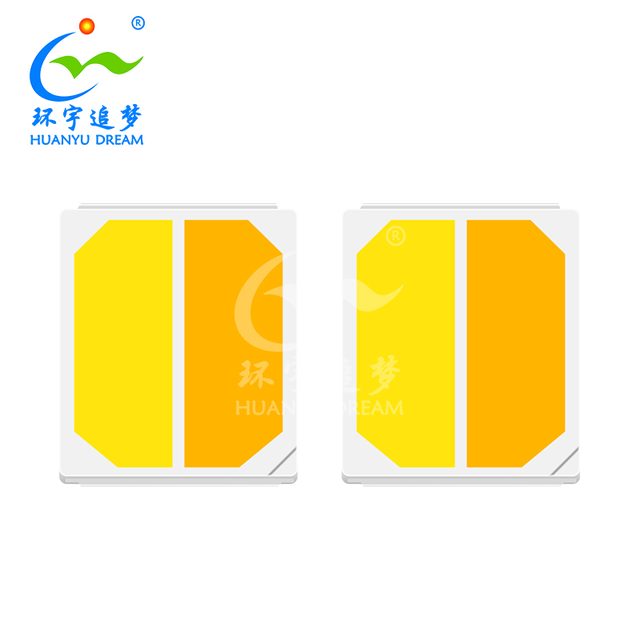 Dual Color SMD LED 2835 2700K+6500K Bi Color LED Chip 0.2W*2 0.5W*2 1W*2 2835 3030 5050 5054 LED Chip