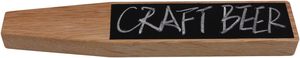 Fanfoobi Lớn Sồi DIY Craft Bia Tap Xử Lý 10 "Cao Kegerator Tap Xử Lý Bằng Gỗ Bảng Đen Cho Tất Cả Các Bia-Những Người Yêu Thích Phong Cách - Product Image 3