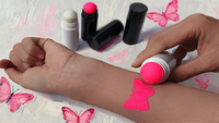 Bâton de peinture pour le visage et le corps, bâton noir pour les yeux, pour le sport, imperméable, couvrance totale, maquillage vert pour le visage pour Halloween