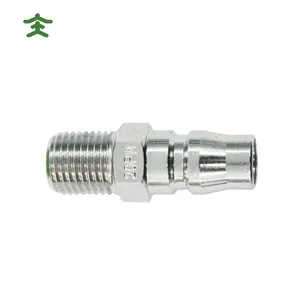 20PM dış iplik 1/4 "12.7mm erkek düz Pu boru bağlantıları  itme Fit pnömatik erkek boru tapası