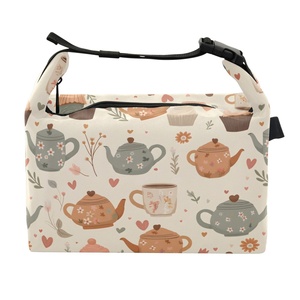 Hawaii Tropical Custom Vintage Teapot Lunch Bag Warm Cooler Bag - Product Image 1