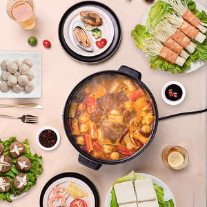 Marmite électrique multifonction AUX 3L avec fonction de levage pour la cuisson à la vapeur, la friture, la grillade et le ragoût - Product Image 2