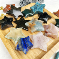 Pierre de méditation en forme d'étoile en pierres précieuses mélangées, polie naturellement, pour collection de pierres de méditation – Meilleure vente