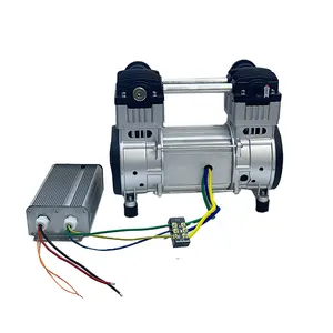 10barオイルフリー1.5HPDCモーターポータブル高圧24V産業用サイレントエアコンプレッサー (コントローラー付き)