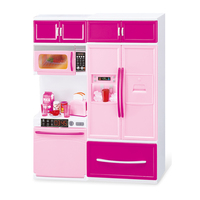 Ensemble de cuisine miniature en plastique pour filles, jeu de simulation de cuisine avec lumière et musique, jeu de rôle pour enfants, cadeau