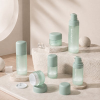Ensemble de soins de la peau tout-en-un, emballage 30 50 100 150 ml, flacon pompe cosmétique sans air en plastique, flacon hermétique pour lotion, flacon rechargeable pour crème