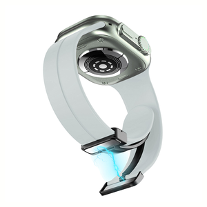 Correa de Silicona para Reloj Inteligente HUANLONG de 38/40/41 mm y 42/44/45/49 mm, Correa Transpirable con Hebilla Magnética Plegable - Product Image 2
