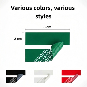 Etiquetas de Seguridad Autoadhesivas Impresas Personalizadas, Resistentes al Agua y a la Manipulación, Rollo de Etiquetas de Garantía Anulable para Empaquetado, Muestra Gratis - Product Image 6