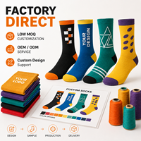 Chaussettes en tricot blanches personnalisées à rayures vives pour l'automne, avec revers multicolores, OEM ODM, logo personnalisé, faible MOQ, directement de l'usine