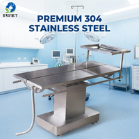 Table vétérinaire EURVET en acier inoxydable durable, lit chirurgical électrique à hauteur réglable