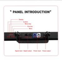 Barre de lumière LED professionnelle RGBW 3-en-1 E27 150W CRI95, activée par le son, dimmable, 60 canaux, éclairage de scène DJ Disco DMX512 en aluminium