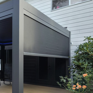 Stores extérieurs <span class=keywords><strong>de</strong></span> qualité supérieure en aluminium pour pergola, écran zippé, couverture <span class=keywords><strong>de</strong></span> patio imperméable, stores motorisés à fermeture éclair - Product Image 2
