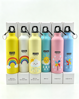 Bouteille d'eau sport en acier inoxydable 304 monocouche 500 ml, écologique, pour vélo, cyclisme, personnalisable, réutilisable, cadeau pour enfants, publicité