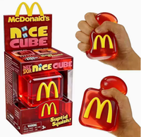 Nouveau produit phare : Schylling Fast Food Drink Cube Squishy, jouet sensoriel anti-stress carré à presser en maltose marbrée
