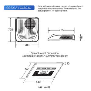 Lightweight Design Camper Caravan Rv Ar condicionado Bus Truck Van <span class=keywords><strong>Auto</strong></span> <span class=keywords><strong>Climate</strong></span> 48V Ar condicionado - Product Image 2