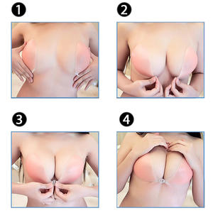 <span class=keywords><strong>Reggiseno</strong></span> Adesivo Invisibile Ultra Sottile in <span class=keywords><strong>Silicone</strong></span>, Push-up <span class=keywords><strong>Senza</strong></span> <span class=keywords><strong>Spalline</strong></span> e <span class=keywords><strong>Senza</strong></span> Schienale - Product Image 6