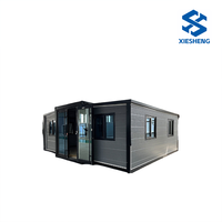 Vente en gros de maisons préfabriquées modulaires de luxe, structure galvanisée, résistantes aux intempéries, durables, villas mobiles, maisons extensibles