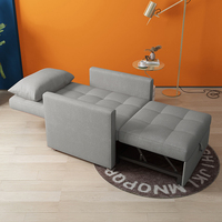 Sillón Reclinable Individual de Lujo Ligero para Oficina, Ocio, Hotel, Dormitorio, Sofá con Brazos, Sofá Cama Plegable para Hospital, Ahorra Espacio