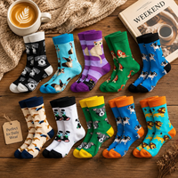 Nouvelles Chaussettes Fantaisie Tendance Personnalisées Coupe du Monde de Football en Coton Respirantes Écologiques à Cheville Montante Thème Football Jeunesse