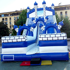 Tobogán inflable gigante de doble carril para fiestas al aire libre, tobogán inflable para niños - Product Image 1