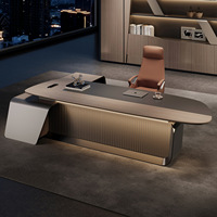 Bureau d'ordinateur de luxe en bois massif peu encombrant en forme de L avec tiroirs de rangement et bordure en PVC pour