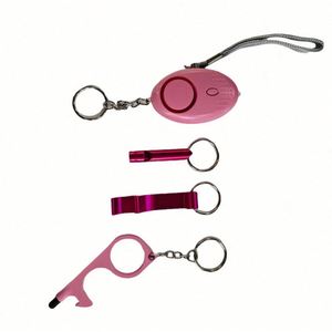 Ensemble de porte-clés de sécurité vintage en métal pour femmes et enfants - Défense personnelle, léger, tendance, ouvre-bouteille, porte-clés personnalisés avec logo 3D - Product Image 3