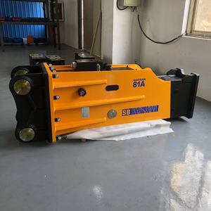 Martillo hidráulico SOOSAN SB81A tipo caja con acumulador para excavadoras de 18-26 toneladas con cincel de 140 mm - Product Image 4