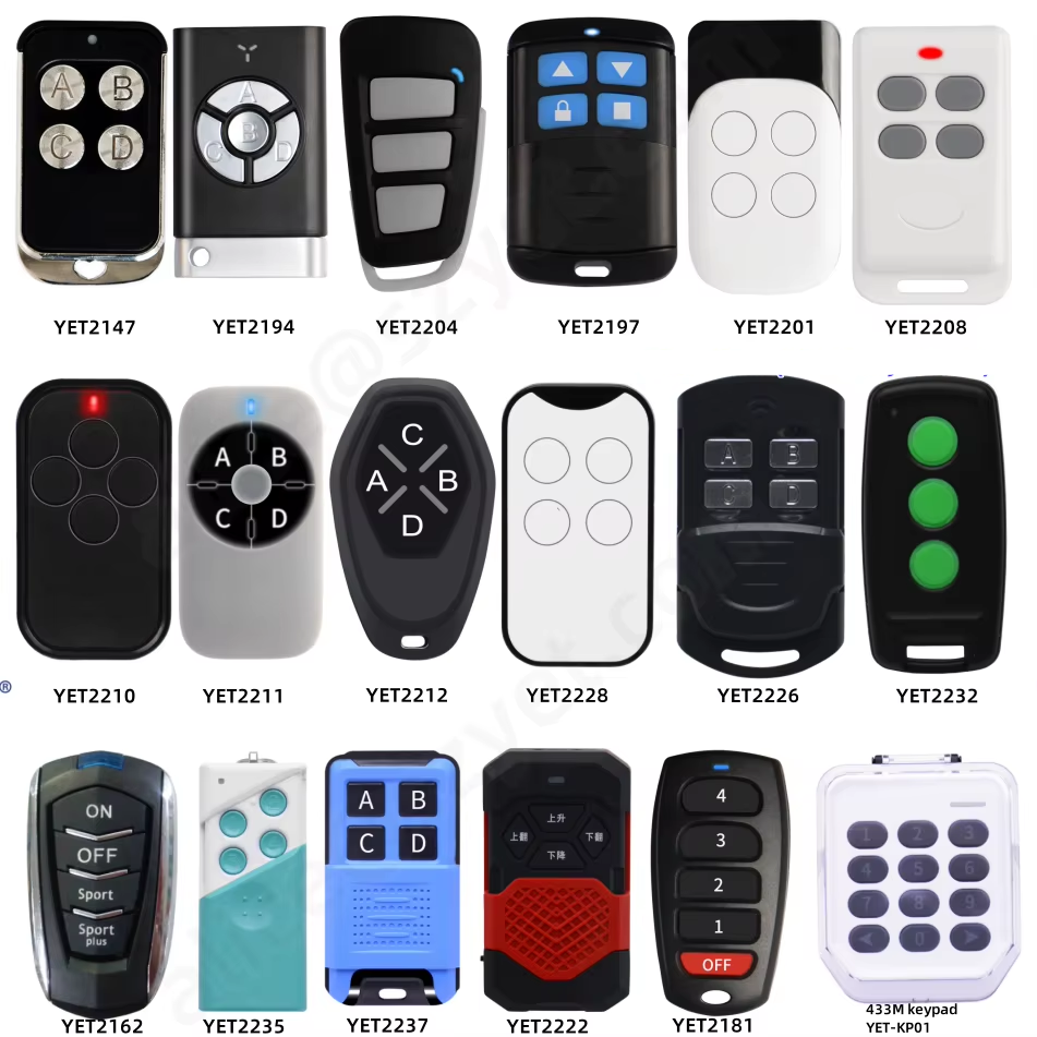 remote control 433 mhz 2 channel waterproof