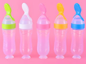 Cuchara <span class=keywords><strong>de</strong></span> Silicona <span class=keywords><strong>para</strong></span> Alimentar a Bebés con Pasta <span class=keywords><strong>de</strong></span> <span class=keywords><strong>Arroz</strong></span> <span class=keywords><strong>de</strong></span> 90 ml, Biberón con Dispensador <span class=keywords><strong>de</strong></span> Cereales y Alimentos Frescos <span class=keywords><strong>para</strong></span> Bebés - Product Image 3