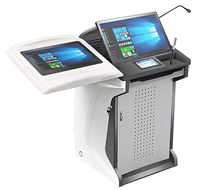 Интерактивная доска Smart Multimedia E-Podium с двумя панелями 21.5"/23.8", сенсорный экран, беспроводная ручка, 7-дюймовая панель управления для конференций