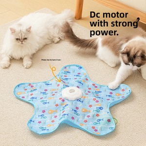 Furrivo Juguete Interactivo Ecológico para Gatos con Plumas Giratorias Automáticas y Tapete de Escondite para Caza Eléctrica - Product Image 2