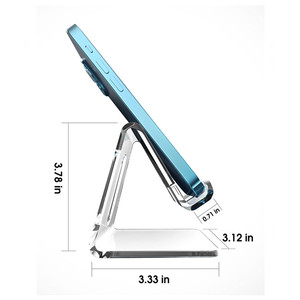 Présentoir de téléphone portable en acrylique personnalisé Support de téléphone portable Lucite avec station d'accueil pour <span class=keywords><strong>magasin</strong></span> de détail - Product Image 6
