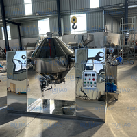 Machine de séchage et de mélange de poudre en gros à double cône, avec tambour rotatif et chambre à vide, pour séchage et mélange de protéines en poudre